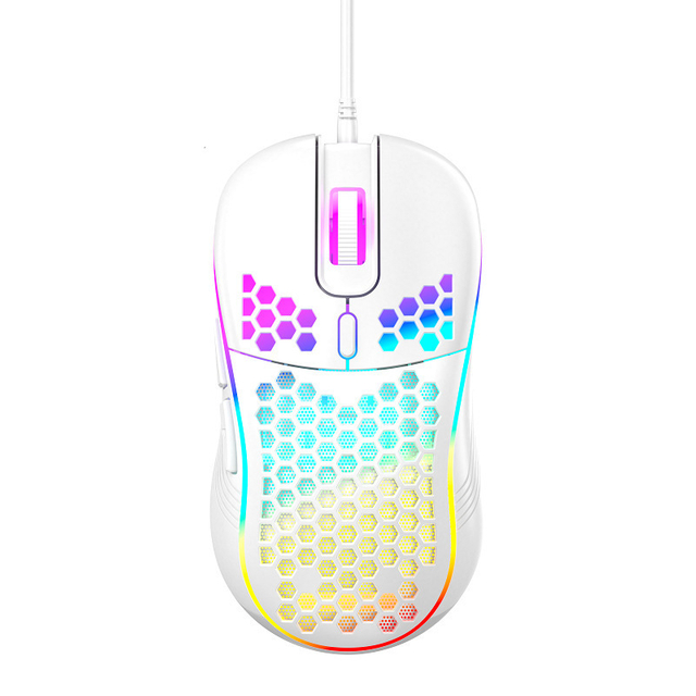 Wired game mouse hole hollow-out light game lightweight esports mouse