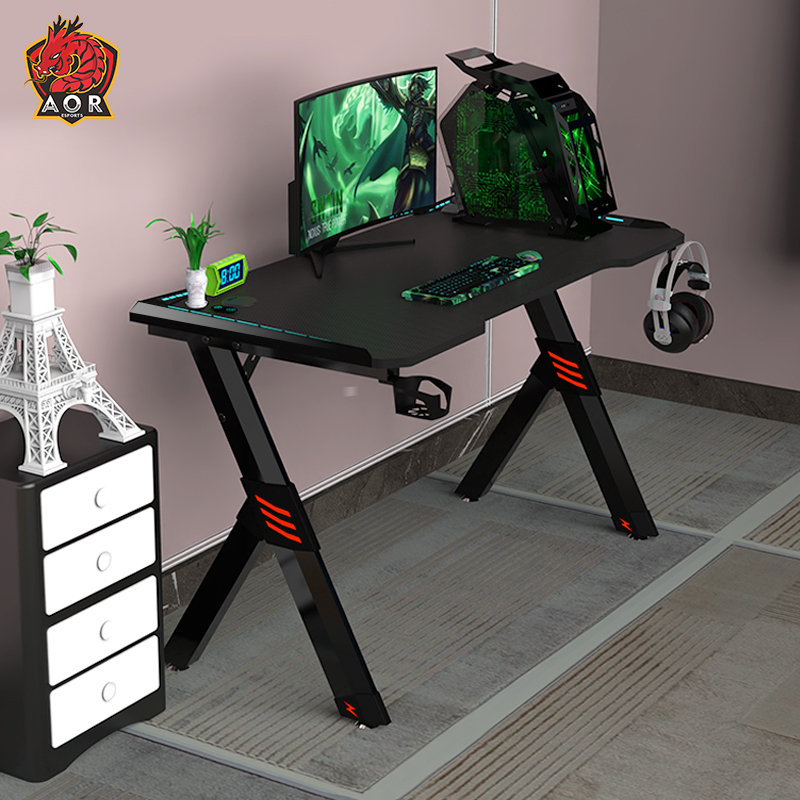 Aor Esports R2 P2 Grade Eco-Friendly Particle Board Gaming Desk Black