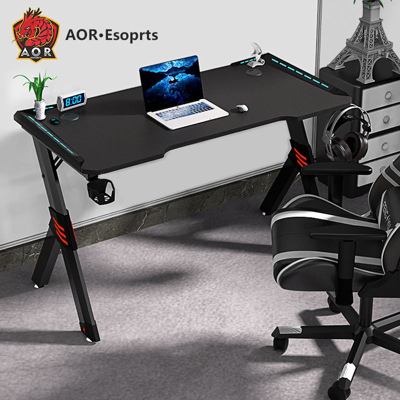 Aor Esports R2 P2 Grade Eco-Friendly Particle Board Gaming Desk Black