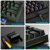 Electronic sports wired mechanical keyboard Pluggable 61 key light green axis mechanical keyboard