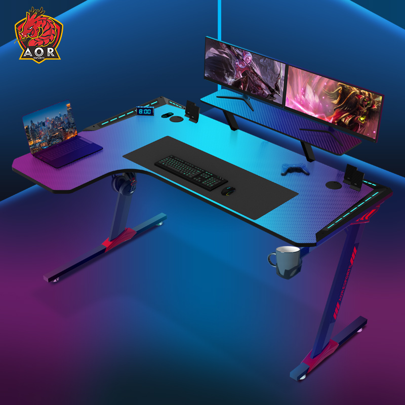 L1-7 Ergonomic design P2 Grade Particle Board Gaming Desk For Office Home
