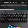 Electronic sports wired mechanical keyboard Pluggable 61 key light green axis mechanical keyboard